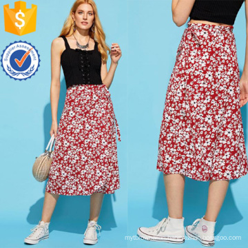 Calico Print Skirt Manufacture Wholesale Fashion Women Apparel (TA3083S)